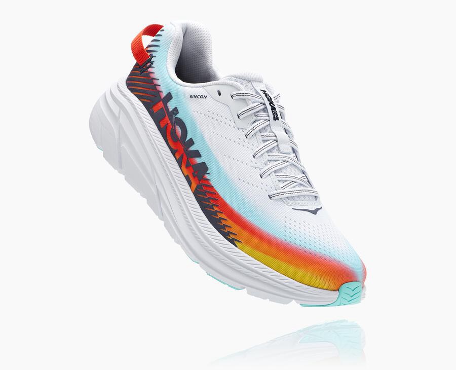 Hoka One One ランニングシューズ レディース 白/青 - リンコン2 鉄人 - HJ9528076